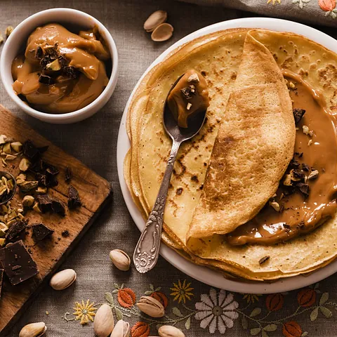 Crepes con Dulces de leche