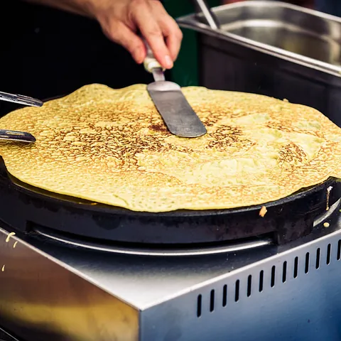 Plancha de crepes